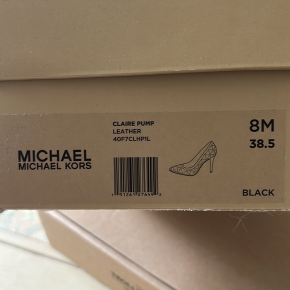 Michael Kors Claire Black Studded Stiletto Heels - Picture 9 of 10